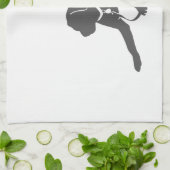 labrador rekalimetsilhouet theedoek (Gevouwen)