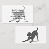 labrador rekalimetsilhouet visitekaartje (Voorkant / Achterkant)