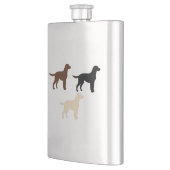 labrador rekent alle kleuren silhouettes terug flacon (Links)