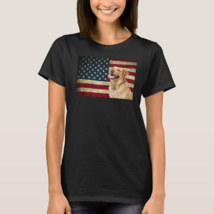 Labrador rekever American Flag labra hond Animal T-shirt