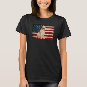 Labrador rekever American Flag labra hond Animal T-shirt