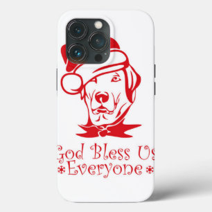 Labrador rekhondehond met Santa Claus pet Case-Mate iPhone Case