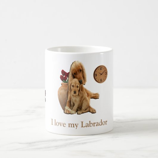 Labrador rekmok koffie koffiemok (Center)