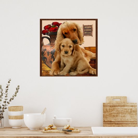 labrador rekner poster (Keuken)
