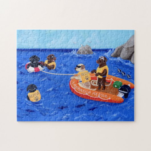 Labrador Rescue Team Legpuzzel (Horizontaal)