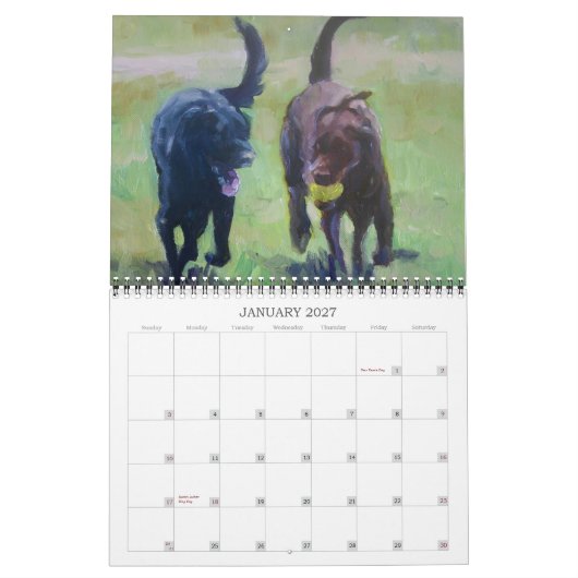 Labrador Retriever 2012 Art Calendar Kalender (Jan 2027)