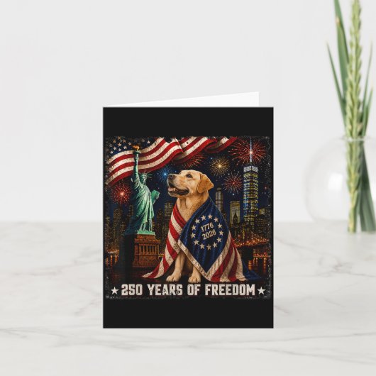 Labrador Retriever 250 Jaar Van Dom 250ste Kaart (Voorkant)