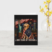 Labrador Retriever 250 Jaar Van Dom 250ste Kaart (Gele Bloem)