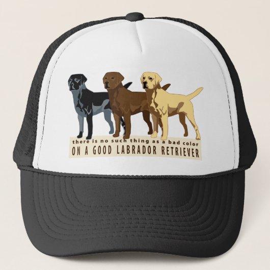 Labrador Retriever 3 kleuren Trucker Pet (Voorkant)
