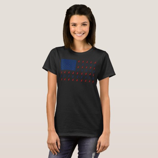 Labrador Retriever 4 juli Verenigde Staten - Ameri T-shirt (Voorkant volledig)