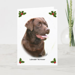 Labrador Retriever 9Y243D-004a Feestdagen Kaart