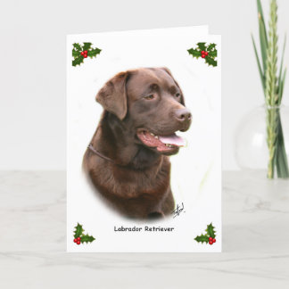 Labrador Retriever 9Y243D-004a Feestdagen Kaart