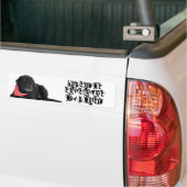 Labrador Retriever aan boord Bumpersticker (Op Truck)
