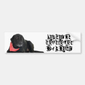 Labrador Retriever aan boord Bumpersticker (Voorkant)