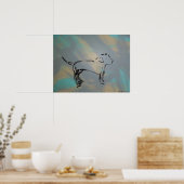 Labrador Retriever Abstract Poster (Keuken)