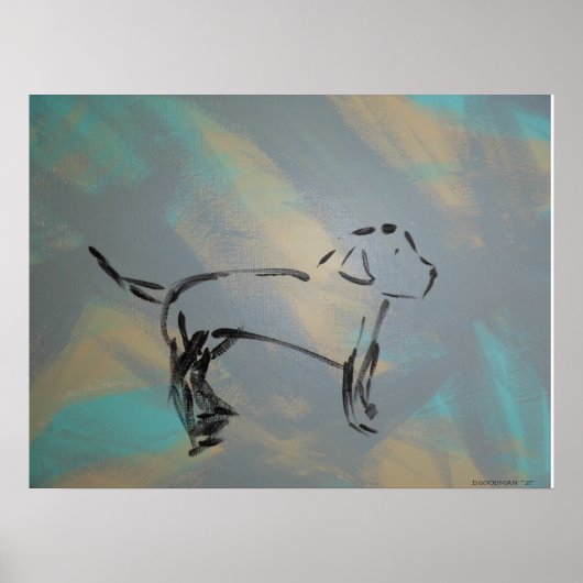 Labrador Retriever Abstract Poster (Voorkant)