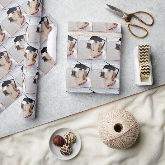 Labrador Retriever Afgestudeerd Met Hoed Cadeaupapier (Crafts)