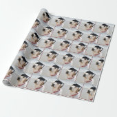Labrador Retriever Afgestudeerd Met Hoed Cadeaupapier (Uitgerold)