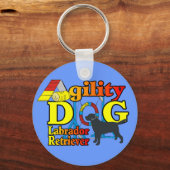 Labrador Retriever Agility Shirten Gifts Sleutelhanger (Voorkant)