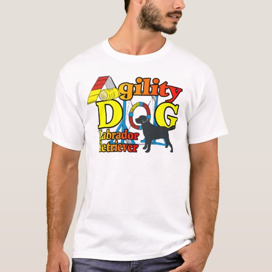 Labrador Retriever Agility T-shirts Geschenken (Voorkant)