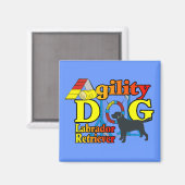 Labrador Retriever Agility Truien Geschenken Magneet (Voorkant / Achterkant)