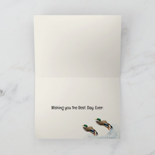 Labrador Retriever and Ducks Kaart (Binnen)