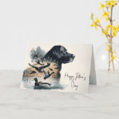 Labrador Retriever and Ducks Kaart (Gele Bloem)