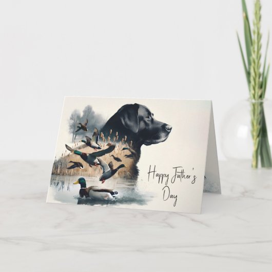 Labrador Retriever and Ducks Kaart (Voorkant)