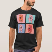Labrador Retriever Andy Warhol Stijl T-shirt (Voorkant)