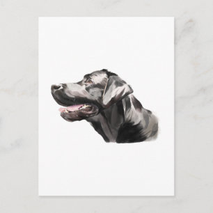 Labrador Retriever Ansichtkaart, Handgeschilderd A Briefkaart