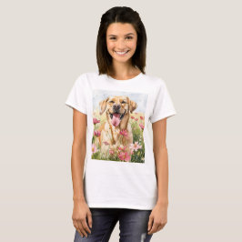Labrador Retriever Aquarel Dames T-Shirt