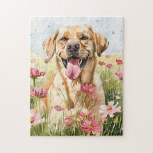 Labrador Retriever Aquarel Puzzel