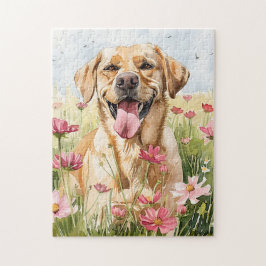 Labrador Retriever Aquarel Puzzel