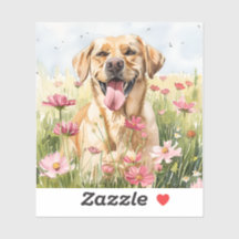 Labrador Retriever Aquarel Sticker