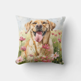 Labrador Retriever Aquarel Worpkussen Kussen