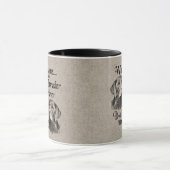 Labrador Retriever art als alles mislukt, quote Mok (Midden)