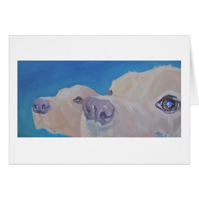 Labrador Retriever Art Card (Voorkant Horizontaal)