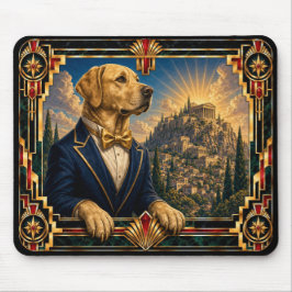 Labrador Retriever, Art Deco Dog Muismat