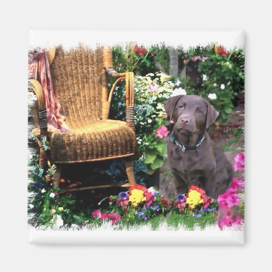 Labrador Retriever Art Gifts Magneet (Voorkant)