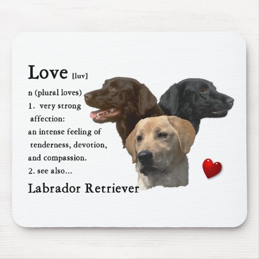 Labrador Retriever Art Gifts Muismat (Voorkant)