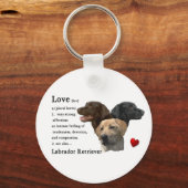 Labrador Retriever Art Gifts Sleutelhanger (Voorkant)