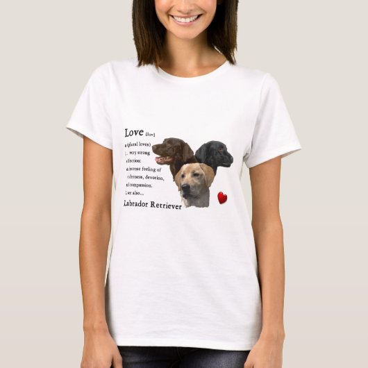 Labrador Retriever Art Gifts T-shirt (Voorkant)