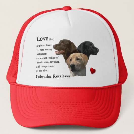 Labrador Retriever Art Gifts Trucker Pet (Voorkant)