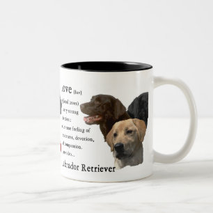 Labrador Retriever Art Gifts Tweekleurige Koffiemok