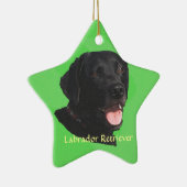 Labrador Retriever Art Keramisch Ornament (Rechts)