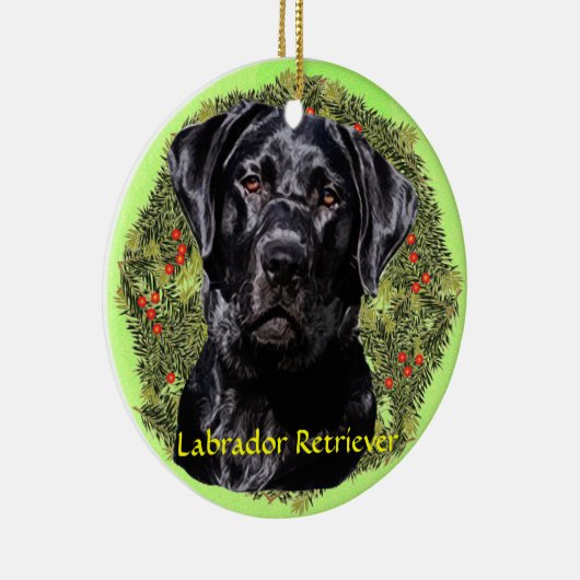 Labrador Retriever Art Keramisch Ornament (Rechts)