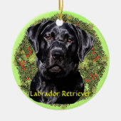 Labrador Retriever Art Keramisch Ornament (Voorkant)