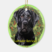 Labrador Retriever Art Keramisch Ornament (Links)