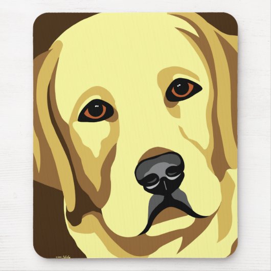 Labrador Retriever Art Muismat (Voorkant)