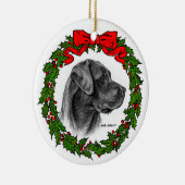Labrador Retriever Art van Glenda S. Harlan Cerami Keramisch Ornament (Rechts)